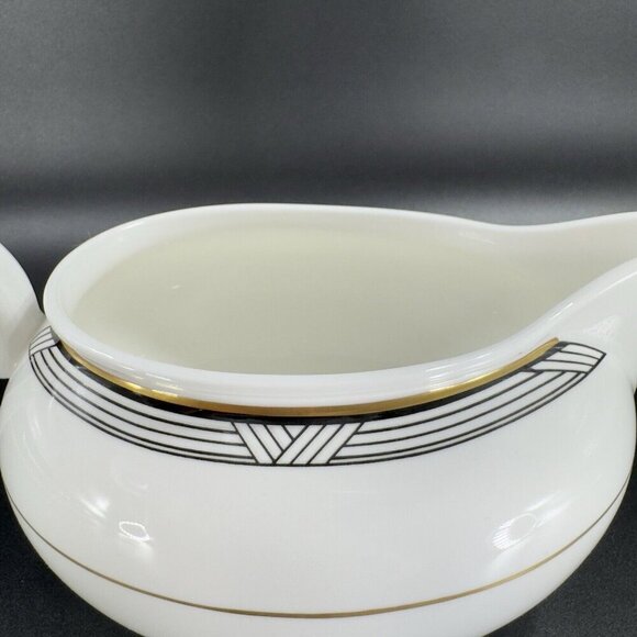 Christopher Stuart Empire House Gravy Boat With Under Plate Thailand Bone China - Picture 6 of 13